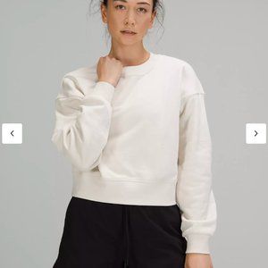 LULULEMON Beige Softstreme Perfectly Oversized Cropped Crew